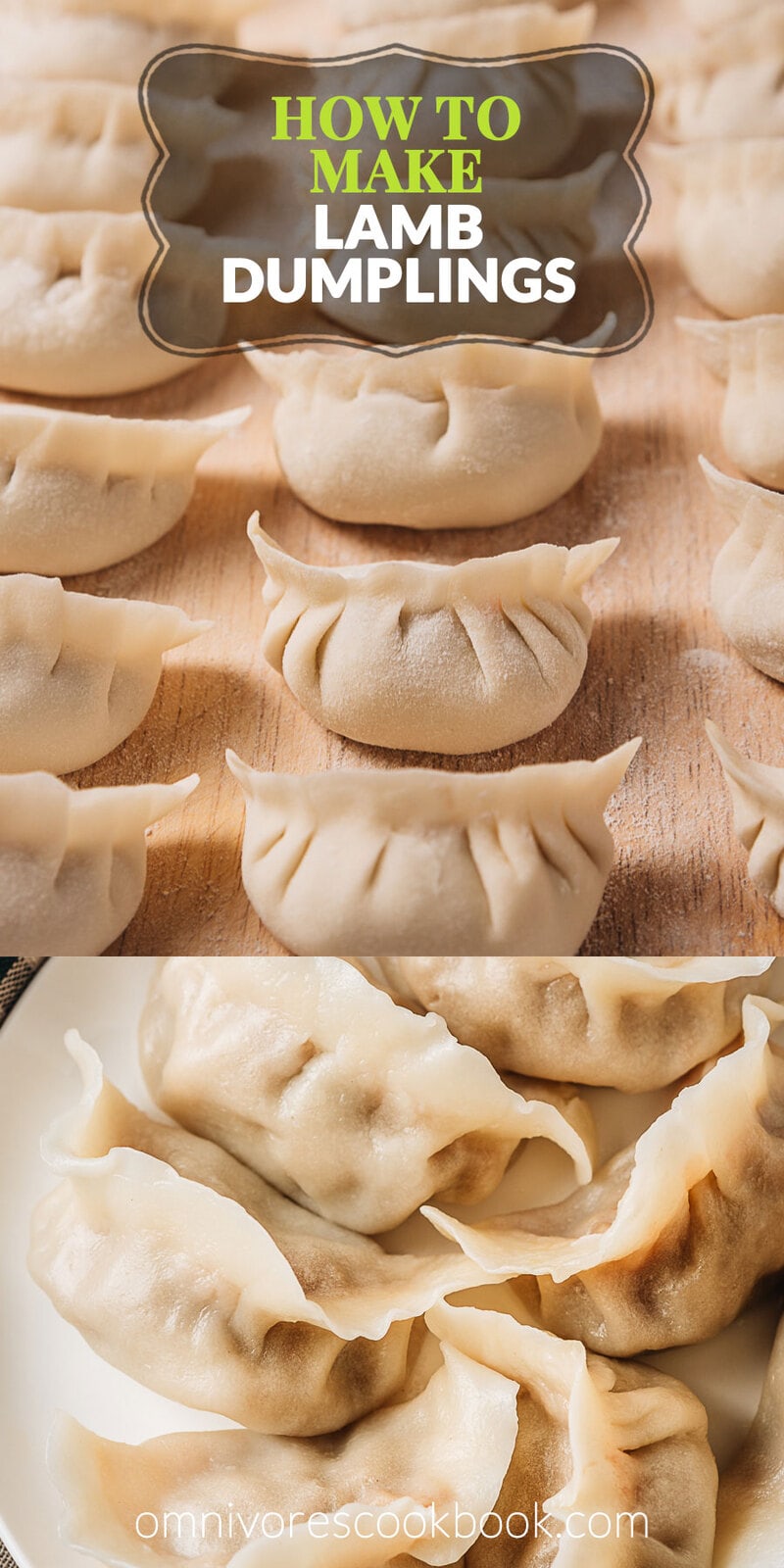 Homemade Lamb Dumplings | These soupy lamb dumplings are irresistible! The lamb meat is seasoned with soy sauce, Sichuan peppercorn, and ginger to create a savory umami. The minced carrot adds a hint of sweetness. The zucchini adds some moisture to the filing, so that the hearty, flavorful broth fills up the whole dumpling!