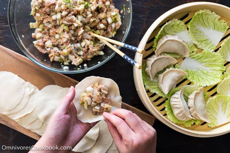 Everything you need to know about making dumpling dough, dumpling filling, workflow, and how to cook and store, with step-by-step photos and video.