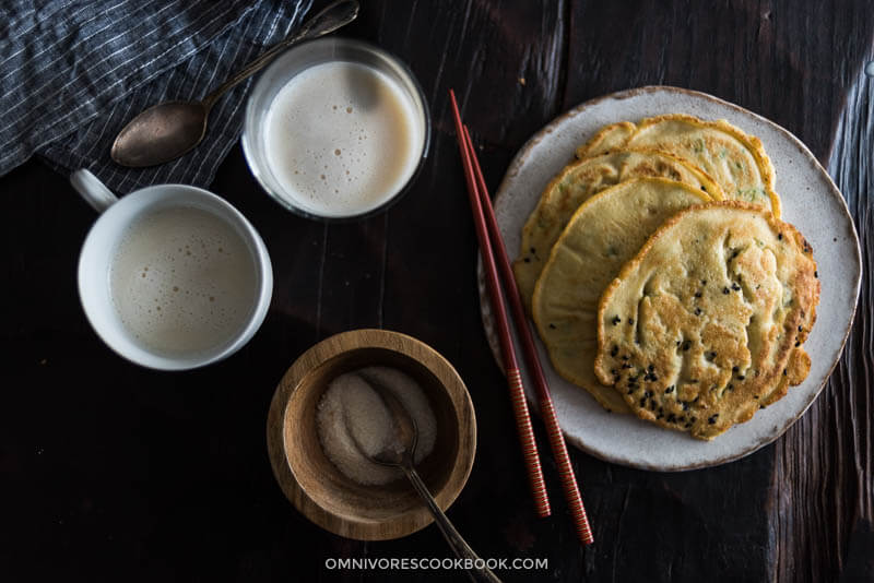 Homemade Soy Milk and Okara Pancakes