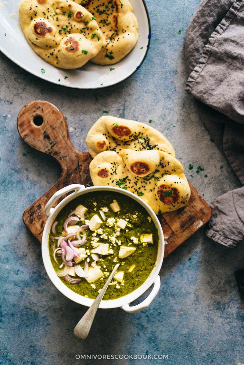 Palak Paneer Recipe (Spinach Curry with Cheese) with tips on homemade paneer | Gluten-Free | Vegetarian | Low Carb | Indian Food | Indian Recipes