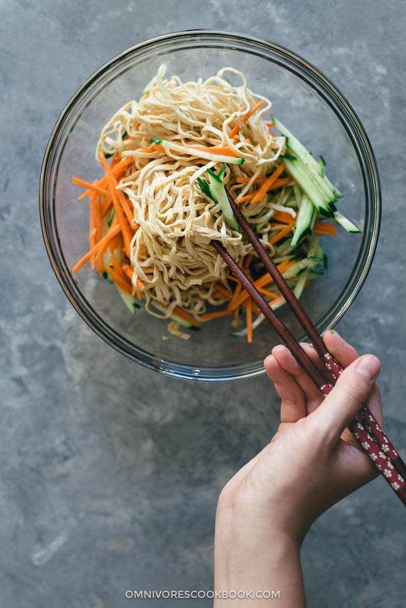 Chinese Sliced Tofu Salad | Appetizer | Healthy | Recipe | Gluten Free| Vegan | Vegetarian | Summer | Easy | Vegetables |