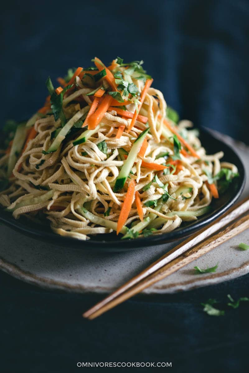 Chinese Sliced Tofu Salad | Appetizer | Healthy | Recipe | Gluten Free| Vegan | Vegetarian | Summer | Easy | Vegetables |