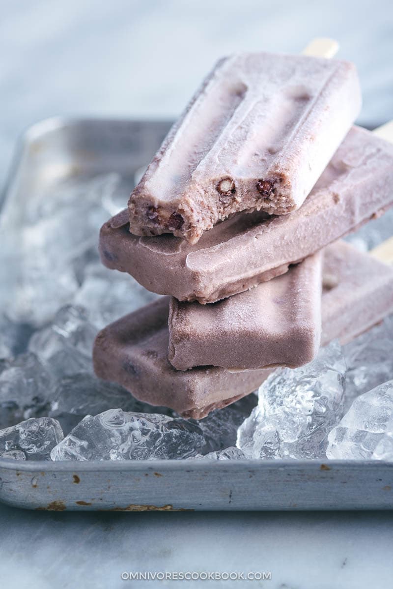 Creamy Red Bean Popsicles | Asian | Chinese | Sweets | Dessert | Healthy | Three Ingredient | Easy |