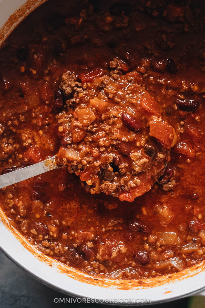 Chinese chili in a pot