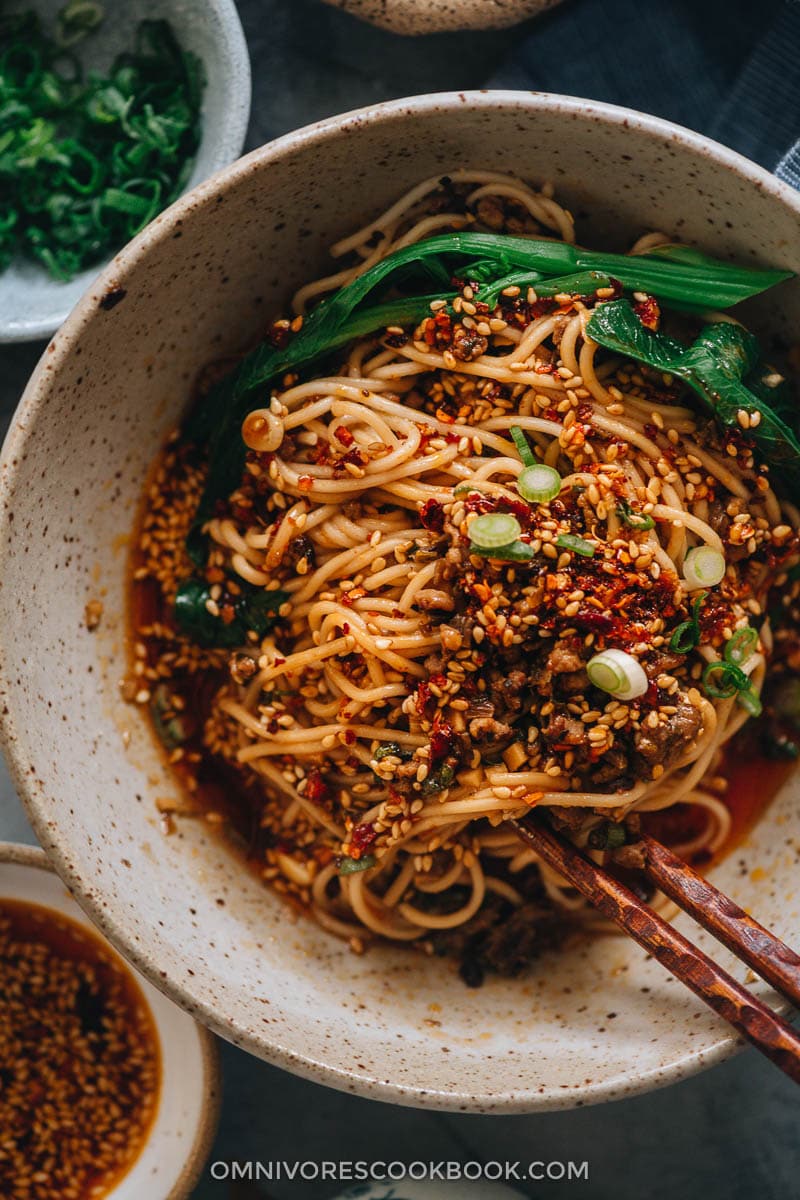 Homemade Dan Dan noodles