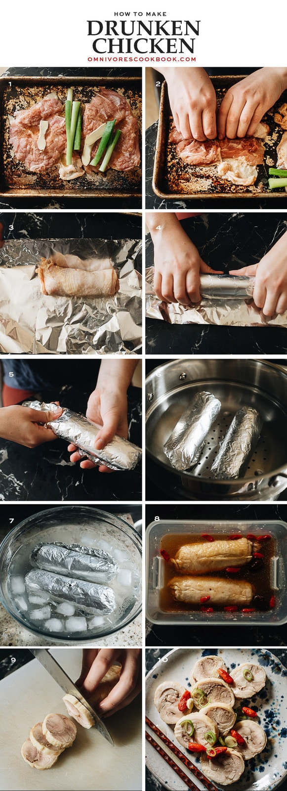 How to make drunken chicken step-by-step