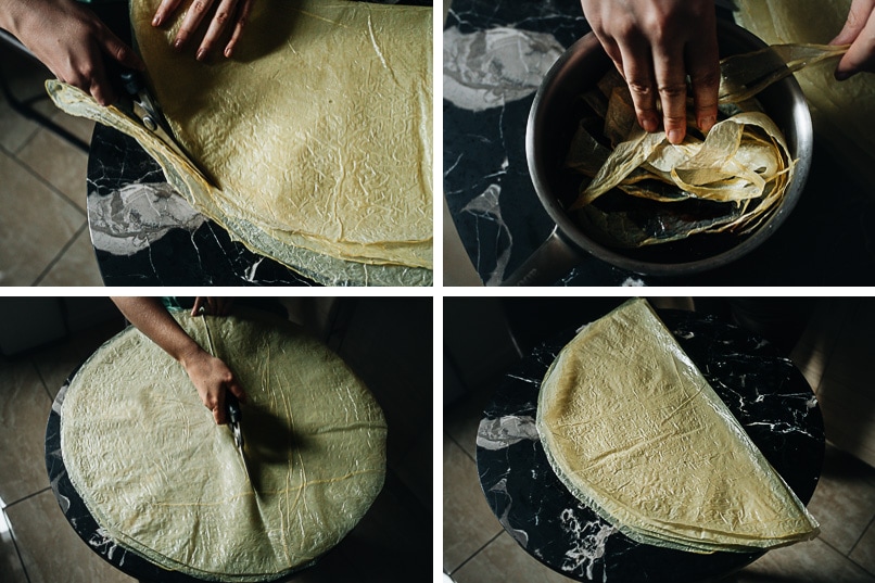 How to prepare yuba sheets for making holiday loaf