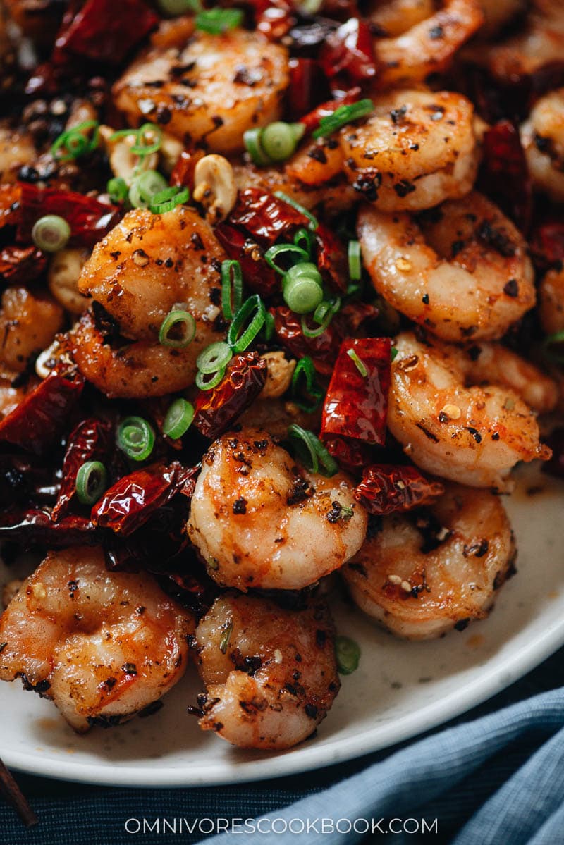 Szechuan shrimp stir fry