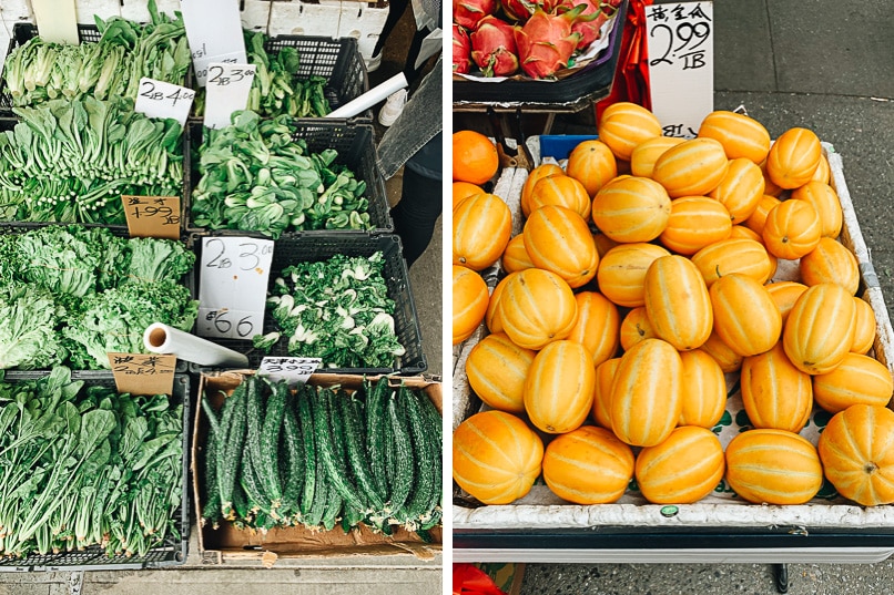 Produce in Suset Park Chinatown