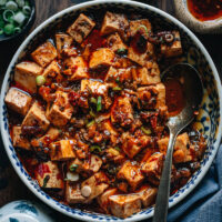 Vegetarian mapo tofu has all of the dazzling mala umami of the original and is really easy to put together. I’ll teach you the secrets to make your dish an absolute flavor bomb that you’ll want to devour again and again. #vegan #recipe #healthy