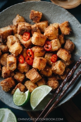 Chinese salt and pepper tofu