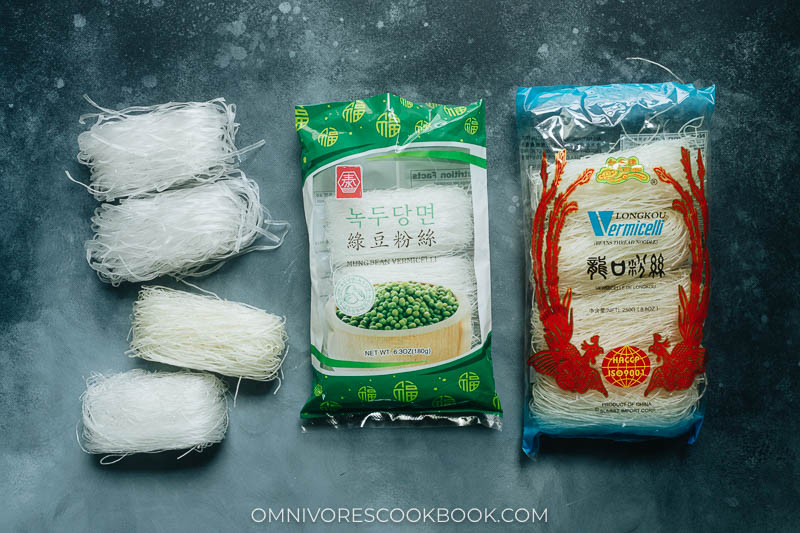 Dried mung bean vermicelli noodle