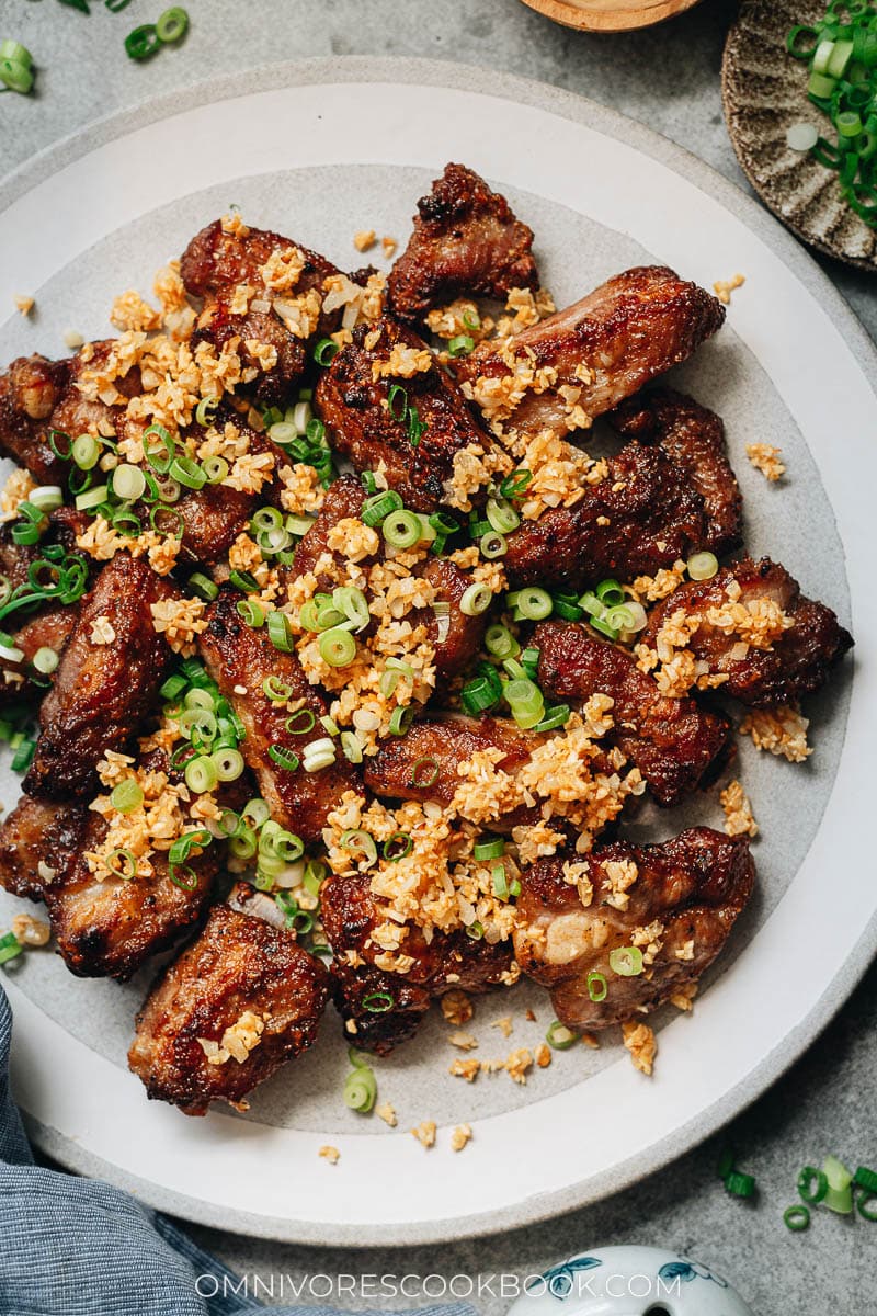 Air fryer garlic ribs