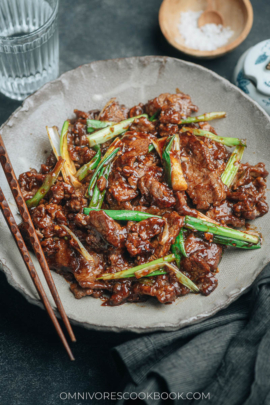 Homemade Mongolian Beef