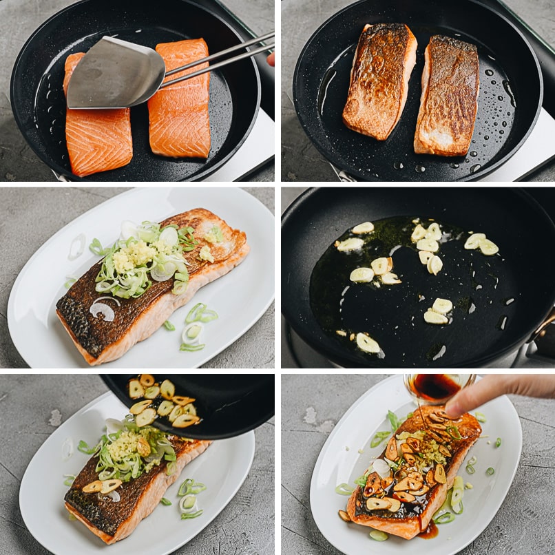 How to make crispy salmon step-by-step