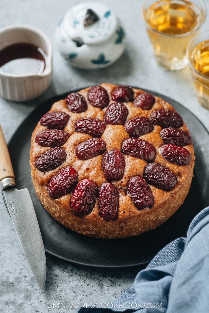 Northern Chinese prosperity cake with jujubes