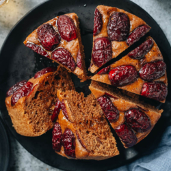 Fa Gao, or Chinese prosperity cake, is a light and fluffy steamed sweet cake topped with jujubes. Make this celebratory cake for Chinese New Year to bring in good fortune! {Vegetarian}