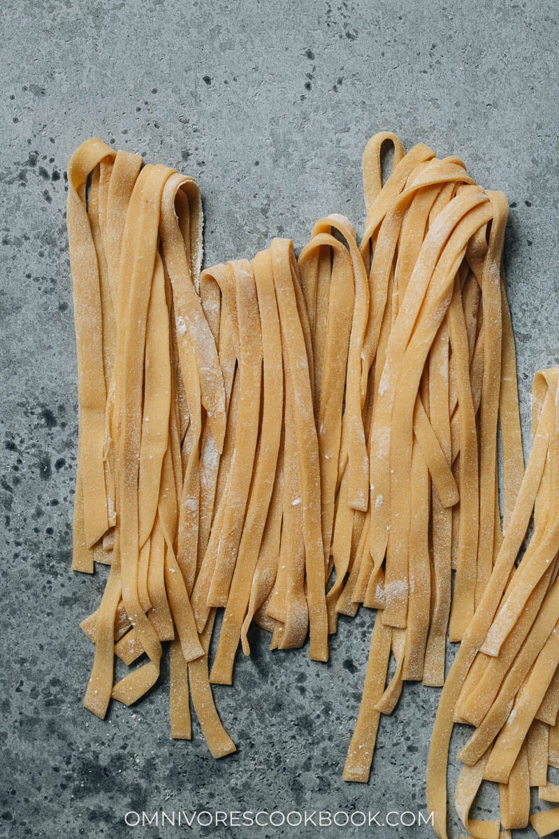 Freshly made pasta